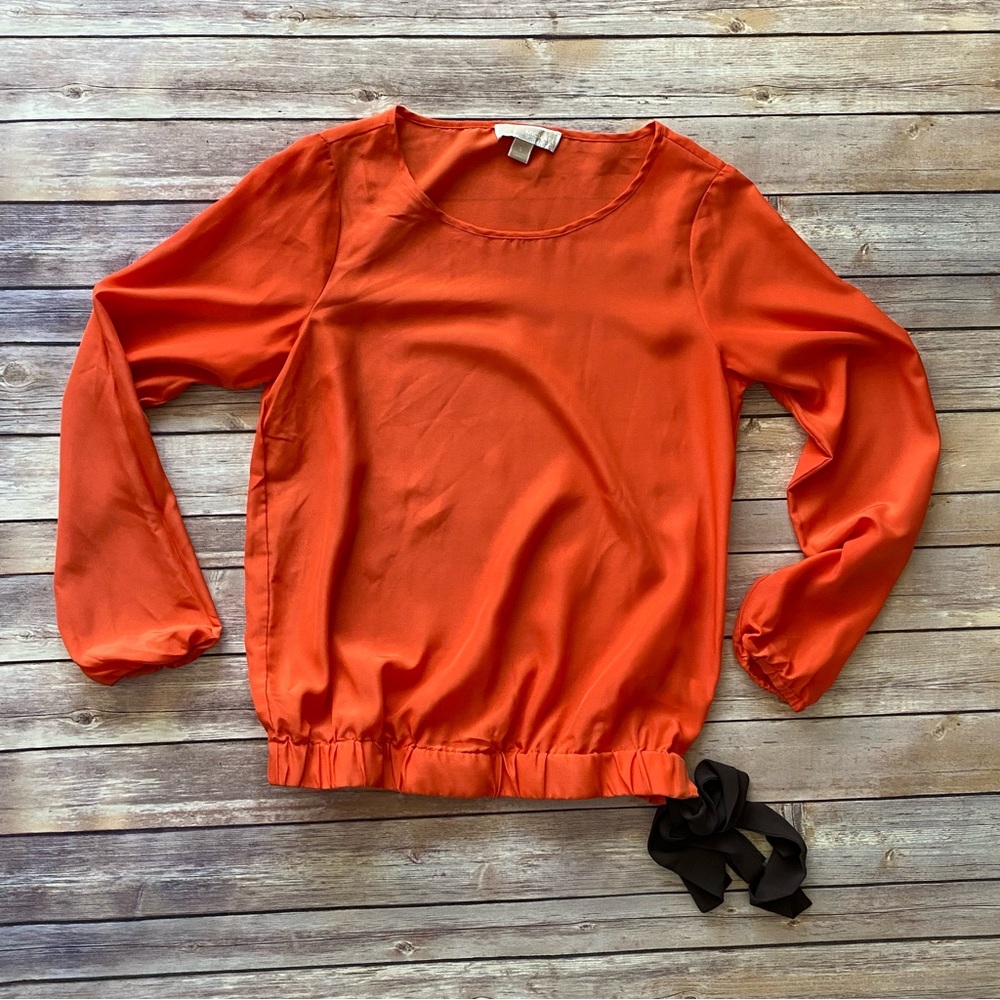 MICHAEL Michael Kors Blouse with Ribbon Tie